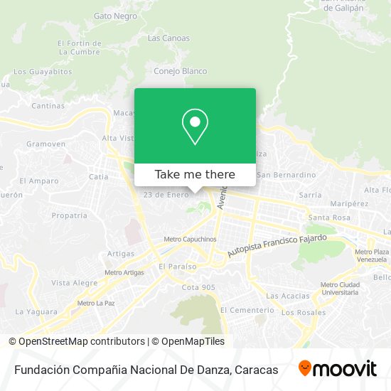 Fundación Compañia Nacional De Danza map