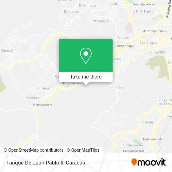Tanque De Juan Pablo II map