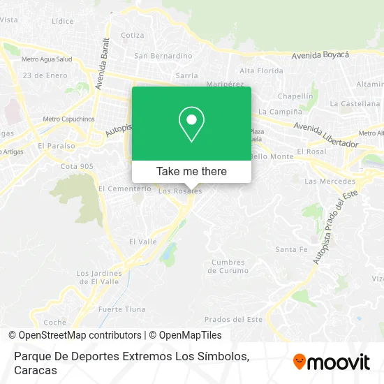 Parque De Deportes Extremos Los Símbolos map