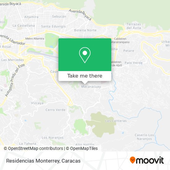 Residencias Monterrey map