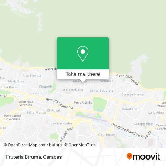 Mapa de Frutería Biruma