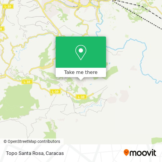 Topo Santa Rosa map