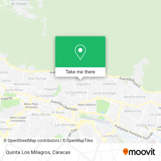 Mapa de Quinta Los Milagros