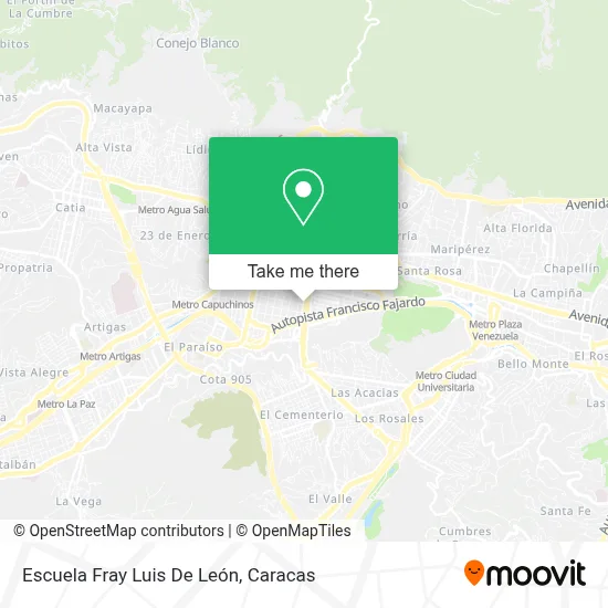 Mapa de Escuela Fray Luis De León