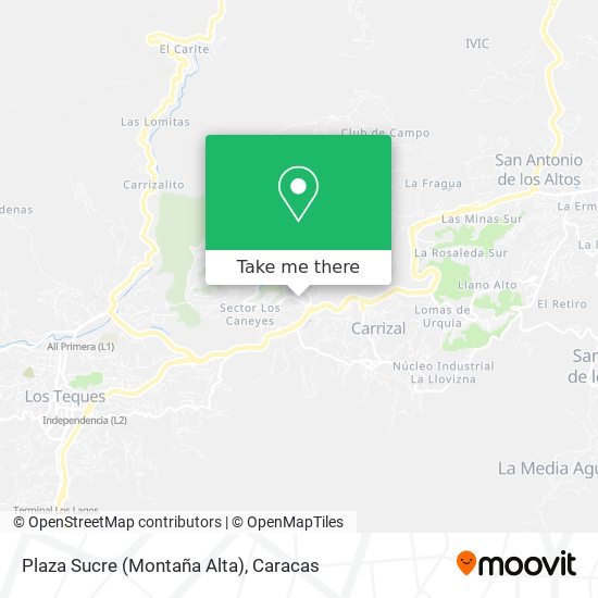 Mapa de Plaza Sucre (Montaña Alta)