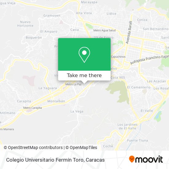 Colegio Universitario Fermín Toro map