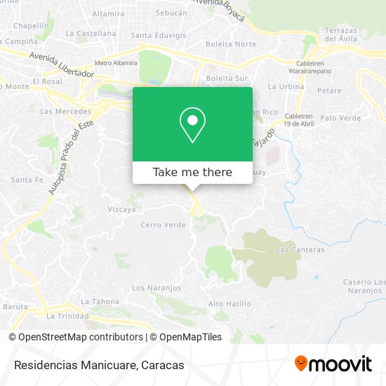 Residencias Manicuare map