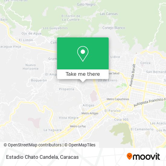Estadio Chato Candela map
