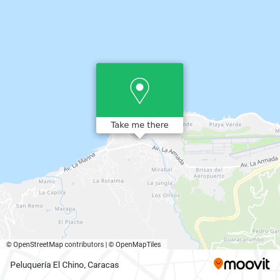 Mapa de Peluquería El Chino