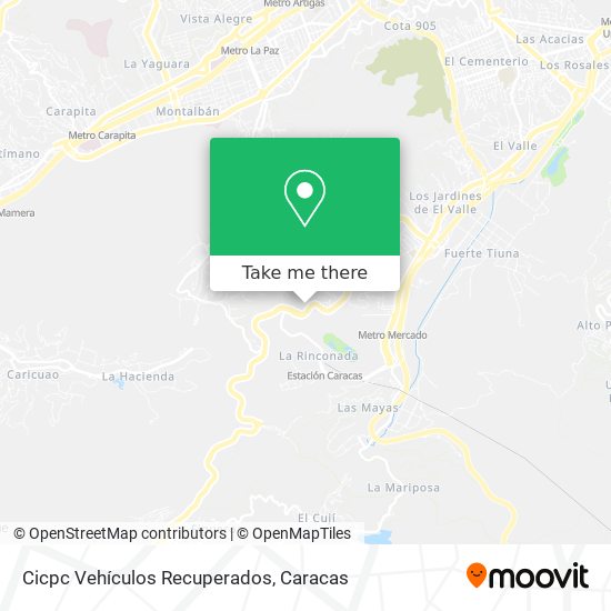 Cicpc Vehículos Recuperados map