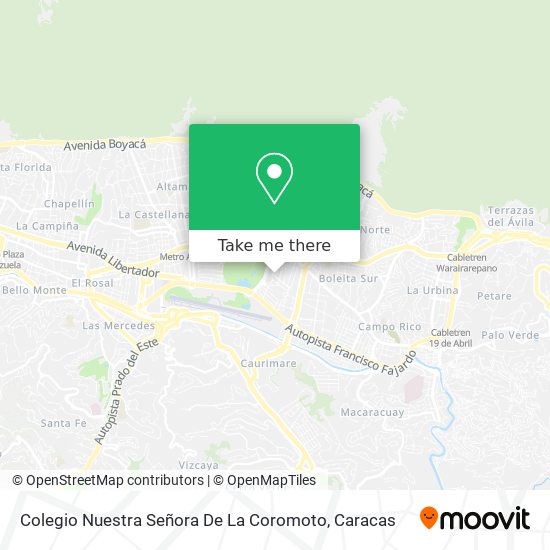 Colegio Nuestra Señora De La Coromoto map