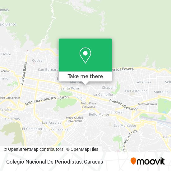 Colegio Nacional De Periodistas map