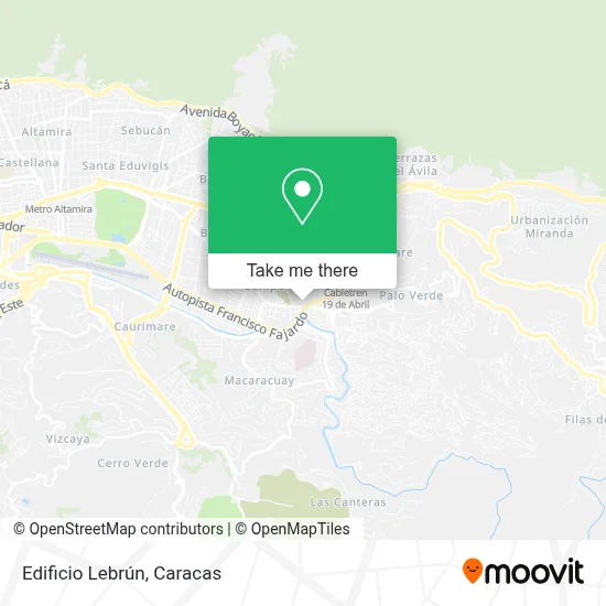 Mapa de Edificio Lebrún