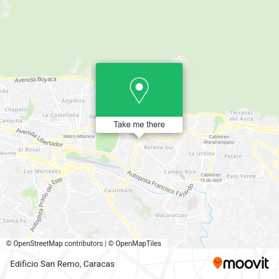 Mapa de Edificio San Remo