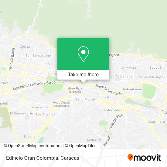 Edificio Gran Colombia map