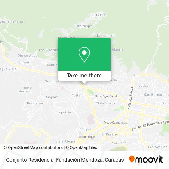 Conjunto Residencial Fundación Mendoza map