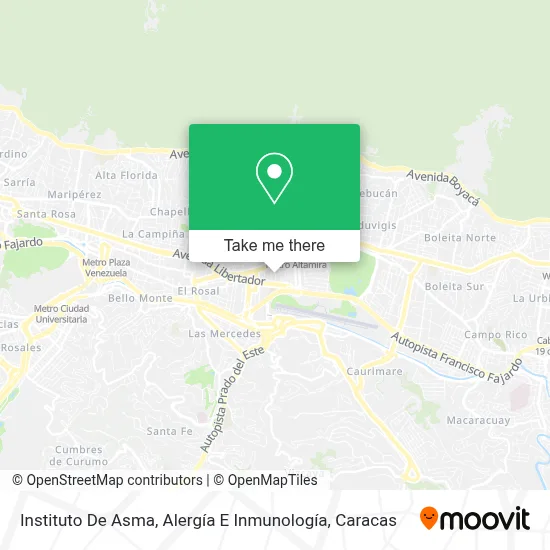 Mapa de Instituto De Asma, Alergía E Inmunología
