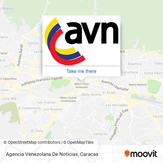 Agencia Venezolana De Noticias map