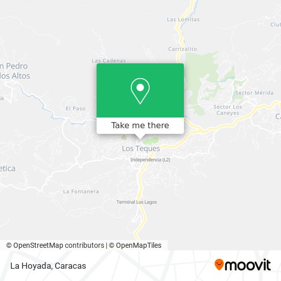La Hoyada map