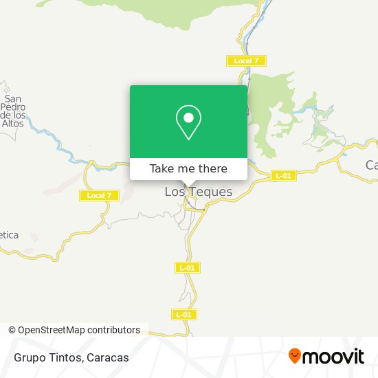 Grupo Tintos map