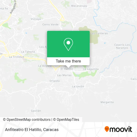 Anfiteatro El Hatillo map
