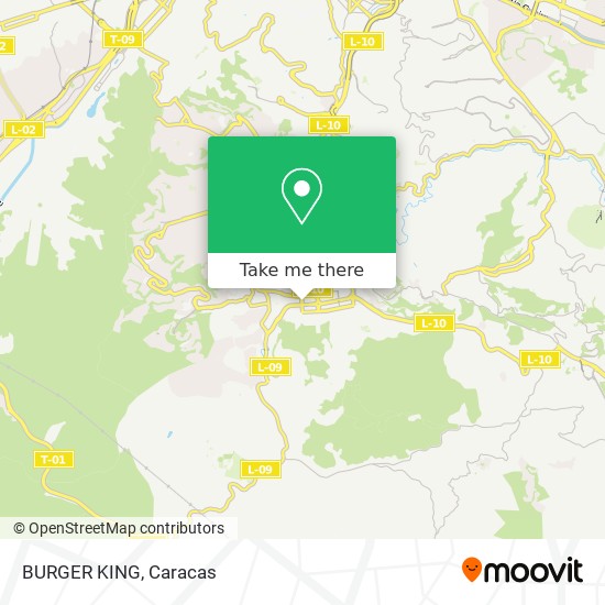 BURGER KING map