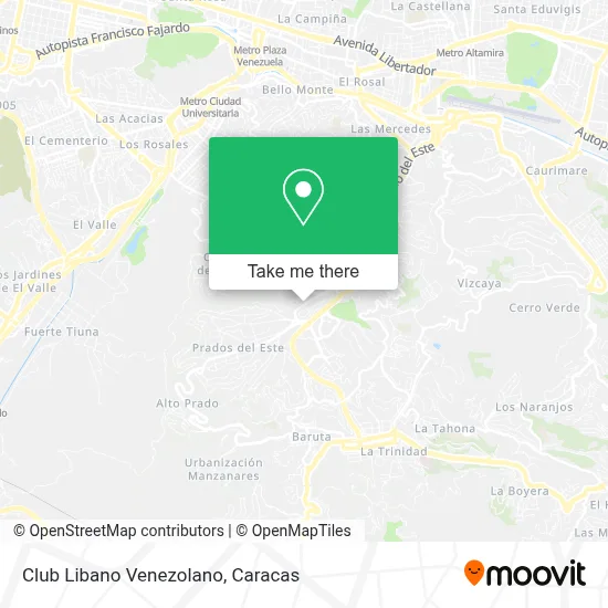 Club Libano Venezolano map