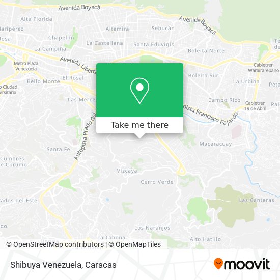 Mapa de Shibuya Venezuela