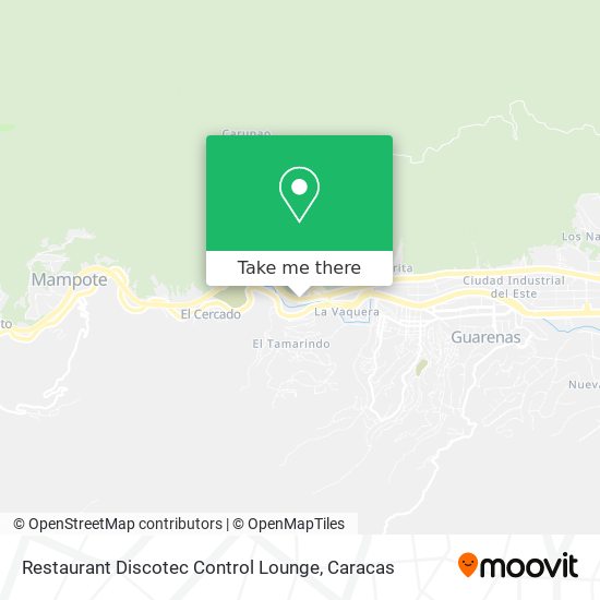 Restaurant Discotec Control Lounge map