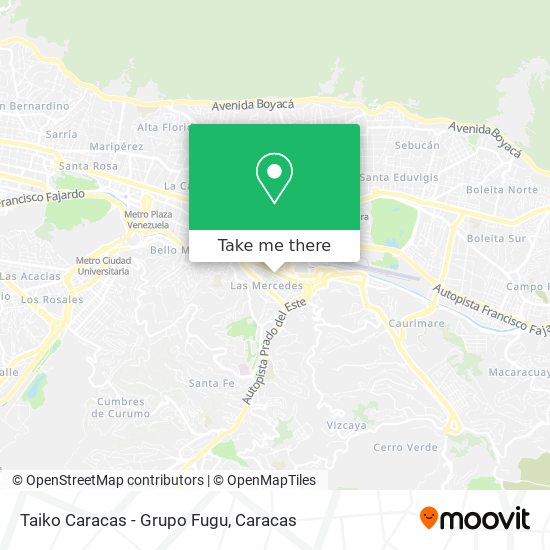 Taiko Caracas - Grupo Fugu map