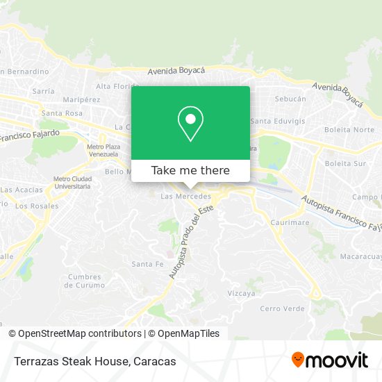 Mapa de Terrazas Steak House