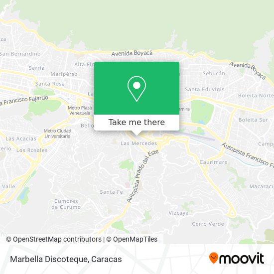 Marbella Discoteque map