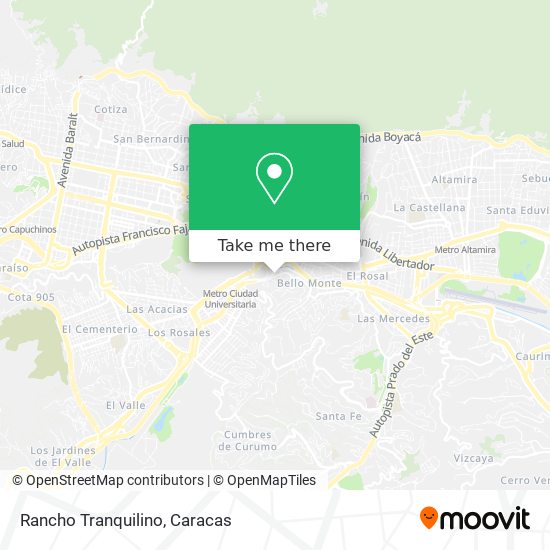 Rancho Tranquilino map
