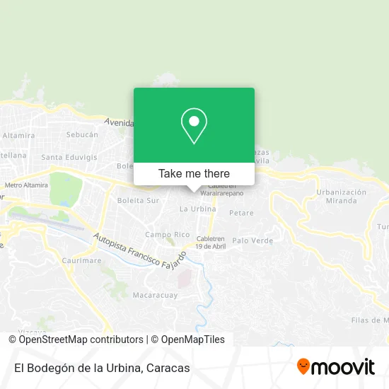 El Bodegón de la Urbina map