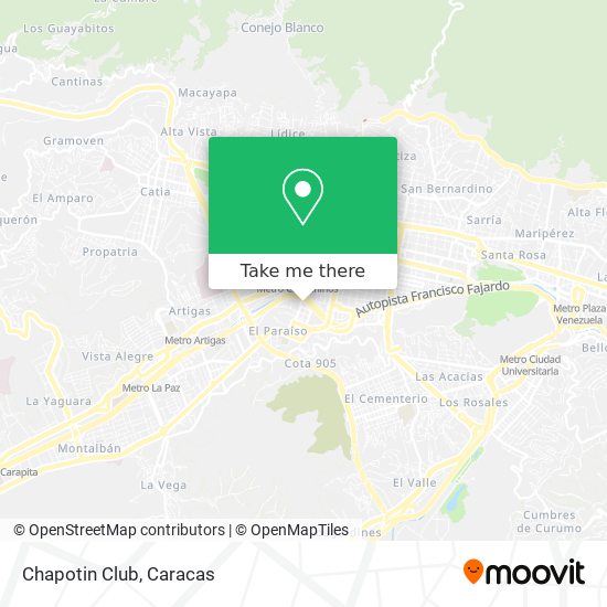 Chapotin Club map