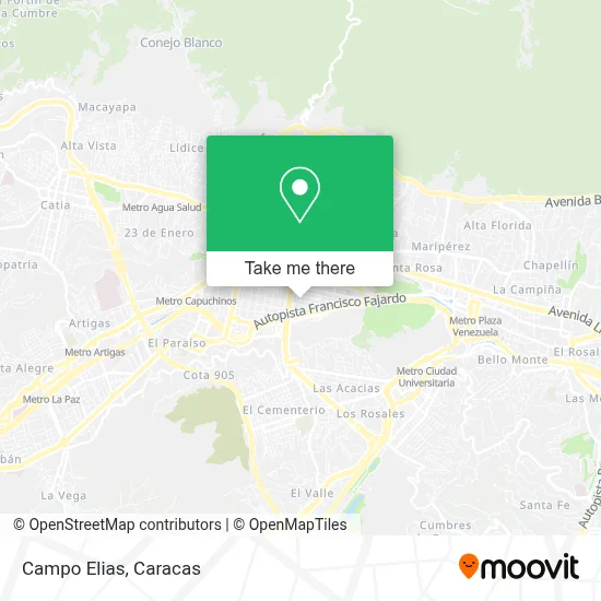 Mapa de Campo Elias