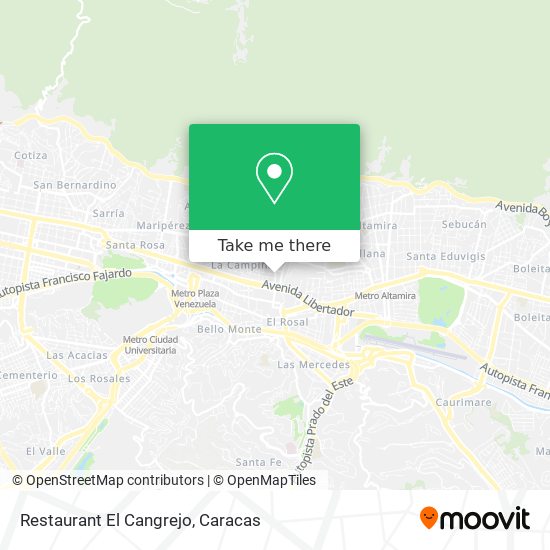 Restaurant El Cangrejo map