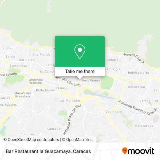 Mapa de Bar Restaurant la Guacamaya