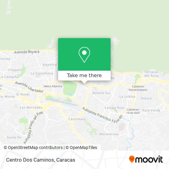 Centro Dos Caminos map
