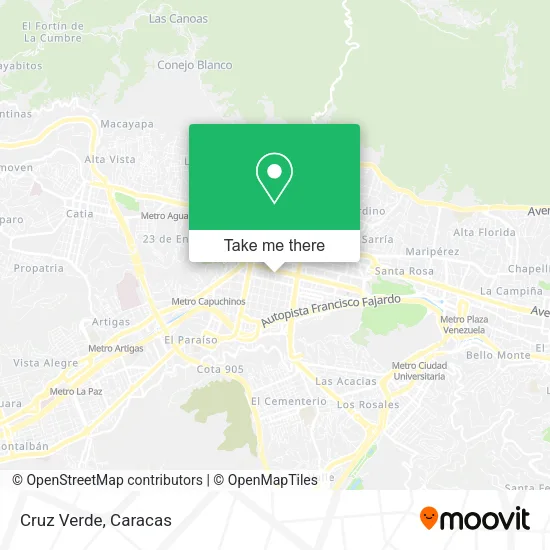 Cruz Verde map