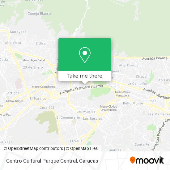 Centro Cultural Parque Central map