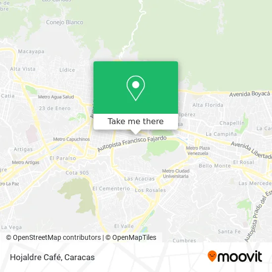 Hojaldre Café map