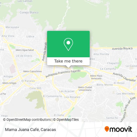 Mama Juana Café map