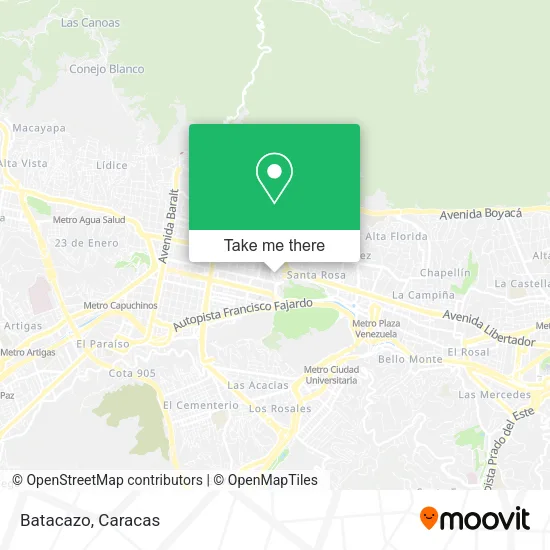 Batacazo map