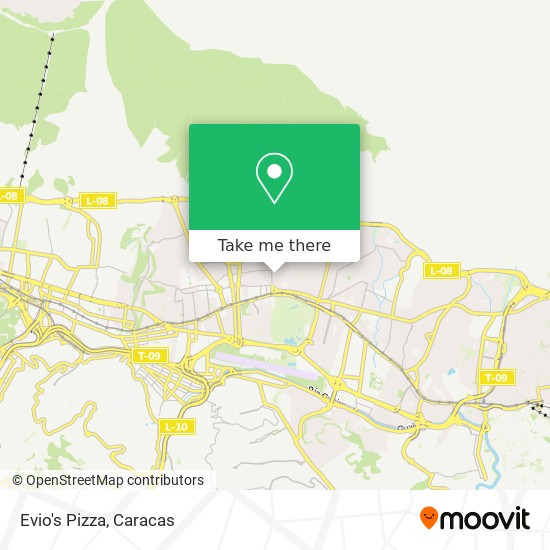 Evio's Pizza map