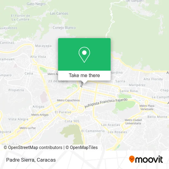 Padre Sierra map