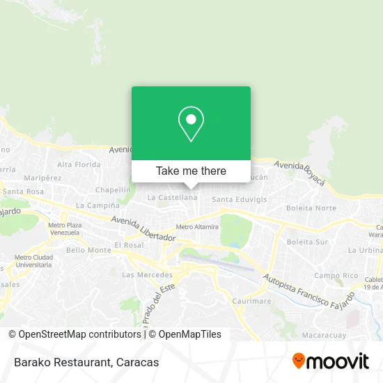 Barako Restaurant map