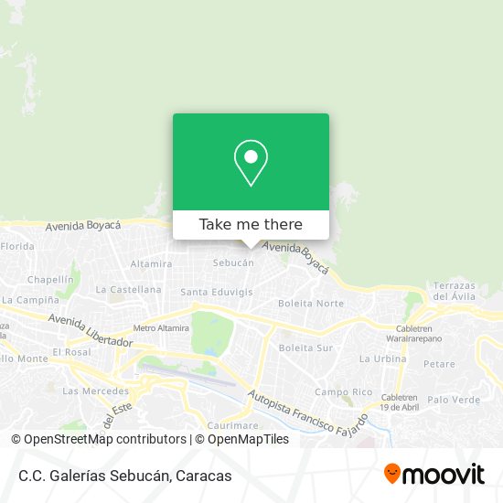 C.C. Galerías Sebucán map