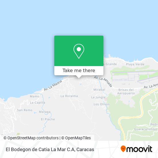 Mapa de El Bodegon de Catia La Mar C.A