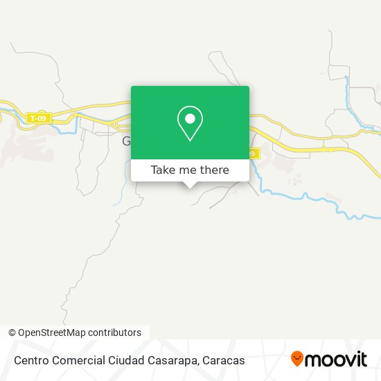 Mapa de Centro Comercial Ciudad Casarapa